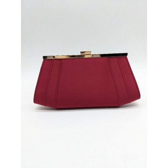 INC International Concepts Framed Wing satin women's clutch - RED - Picture 2 of 8